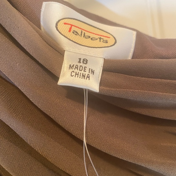 Talbots One Shoulder Dress with Embellished Belt - Picture 4 of 7